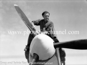 Spitfire fighter at Williamtown RAAF base Newcastle. April 1, 1943. (15)