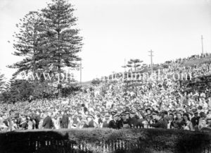 King Edward Park. Celebrations in Newcastle, NSW, for the end of World War 2, August 15, 1945.