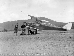 Marie Byles’ 1935 expedition to the New Zealand Alps. DH Fox Moth biplane ZK-ADI.