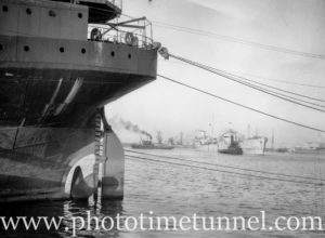 Ship in Newcastle Harbour, NSW, October 29, 1946.