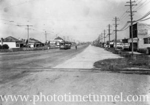 The Gully Line, Lambton Road, Broadmeadow, NSW, February 3, 1938.