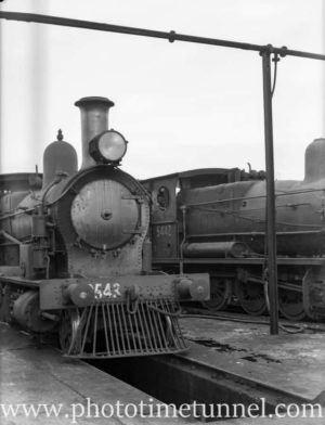 Locomotives at Broadmeadow, Newcastle, NSW. July 31, 1939.