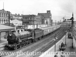 Locomotive 3609 at Newcastle, NSW, April 6, 1939.