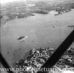 Aerial view of Sydney Harbour, NSW, circa 1940s. (2)