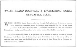 Walsh Island Dockyard and Engineering Works, Newcastle NSW, promotional brochure 1929. PDF download