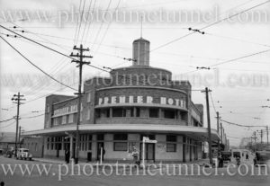 Premier Hotel, Broadmeadow, Newcastle, NSW, circa 1935.