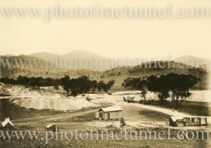 Attunga magnesite quarry waste dump near Tamworth, circa 1930.