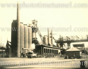 View at BHP Steelworks, Newcastle, NSW, September 11, 1928.