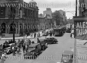 Car accident in Hunter Street Newcastle, NSW, January 21, 1941.
