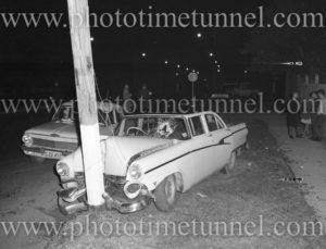 Car accident scene, NSW, October 14, 1963. (1)