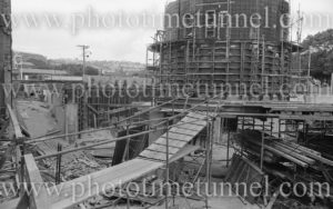Newcastle “Roundhouse” administration centre under construction, circa January 1974.