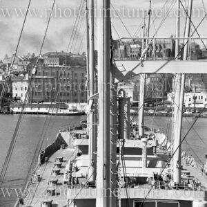 View of Newcastle waterfront (NSW) from the wheat carrier Rythme in 1967. (4)