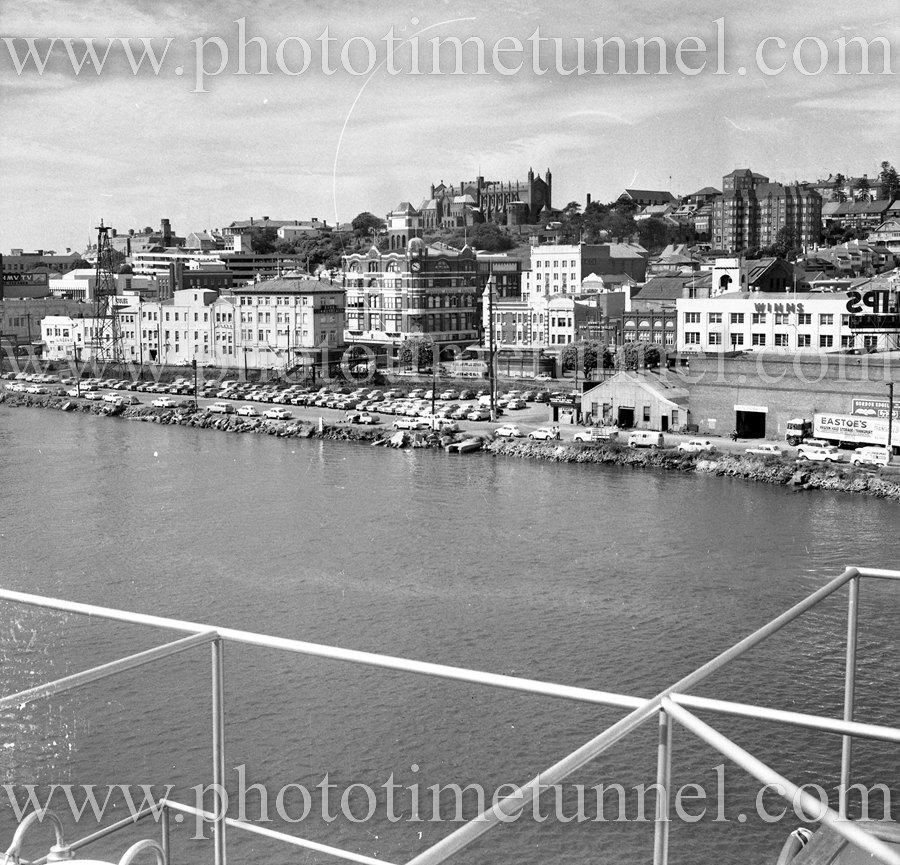 View of Newcastle waterfront (NSW) from the wheat carrier Rythme in 1967. (2)