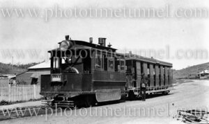 Steam tram on the Glebe line, Newcastle, circa 1920s
