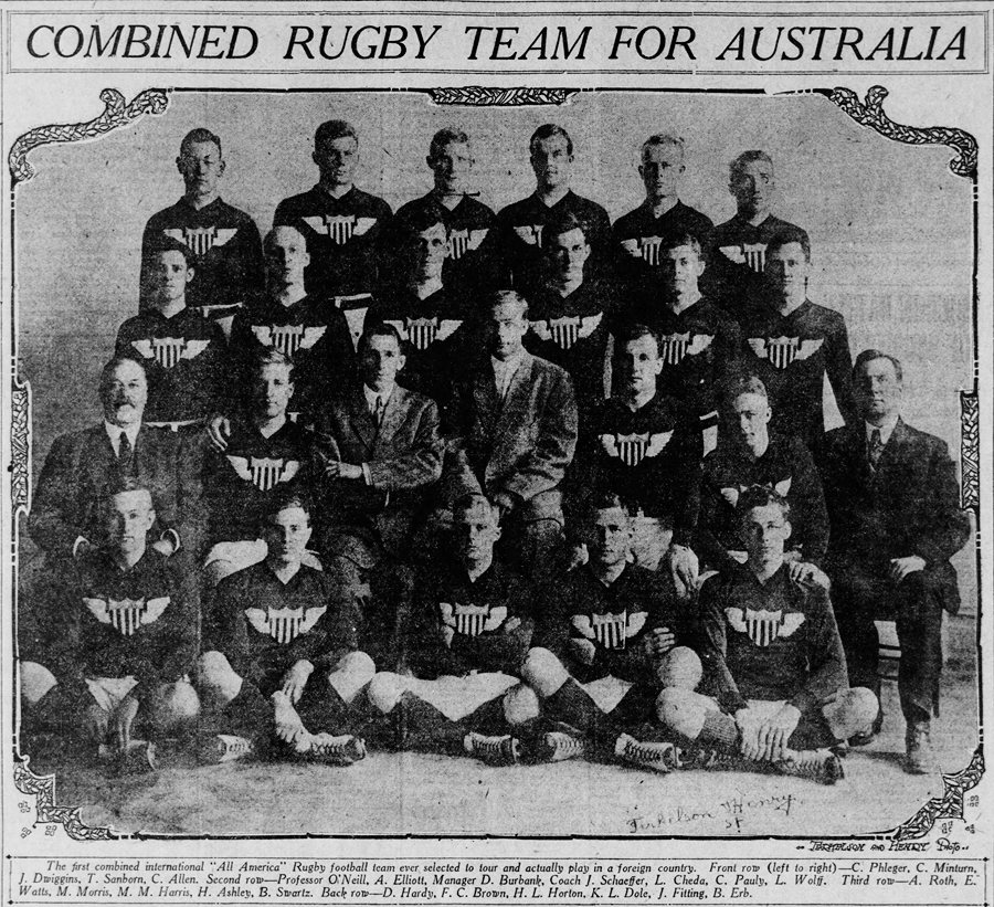 You are currently viewing An American rugby player in Maitland, 1910