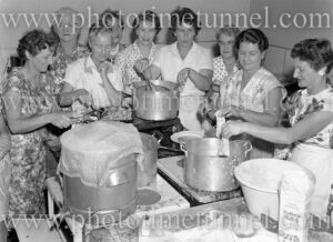Women catering at Lake Macquarie Yacht Club’s Easter Regatta, April 18, 1960. (2)